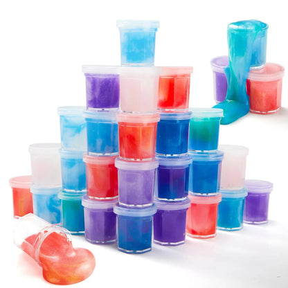 30-Pack Fantasy Slime with Cards - Stress Relief Fidget Toy