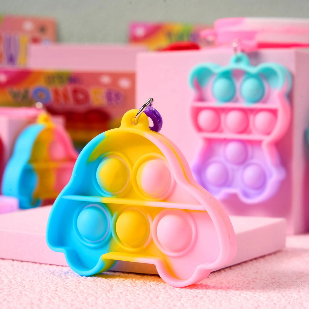 30 Packs Valentine's Day Gift Cards with 6 Designs and Multi-Shape Toys