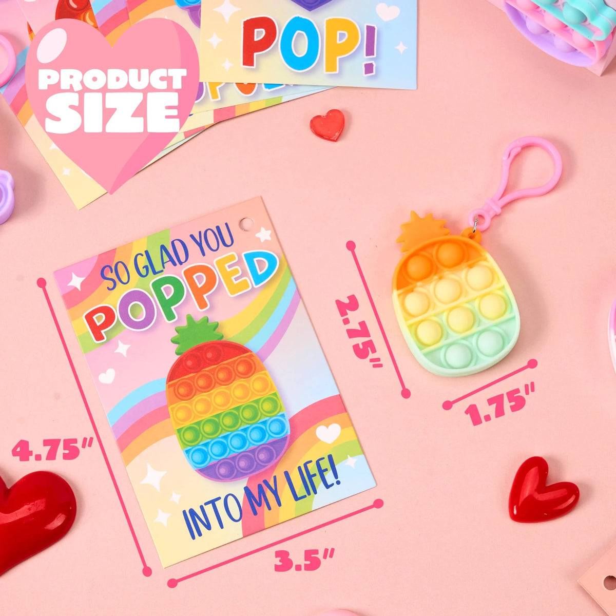 30 Packs Valentine's Day Gift Cards with 6 Designs and Multi-Shape Toys