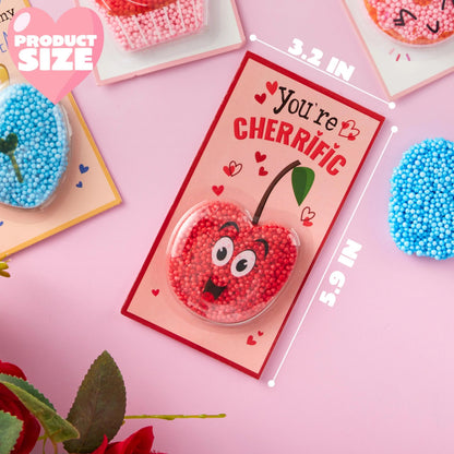 30 Valentine's Day Gift Cards with Foam for Gift Exchange Prizes