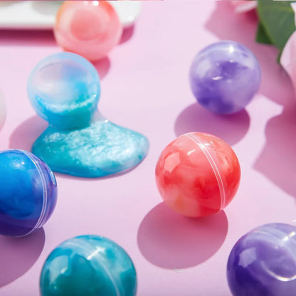 30 Pack Valentine's Day Gift Cards with Rainbow Slime Fidget Toy for Classroom Exchange