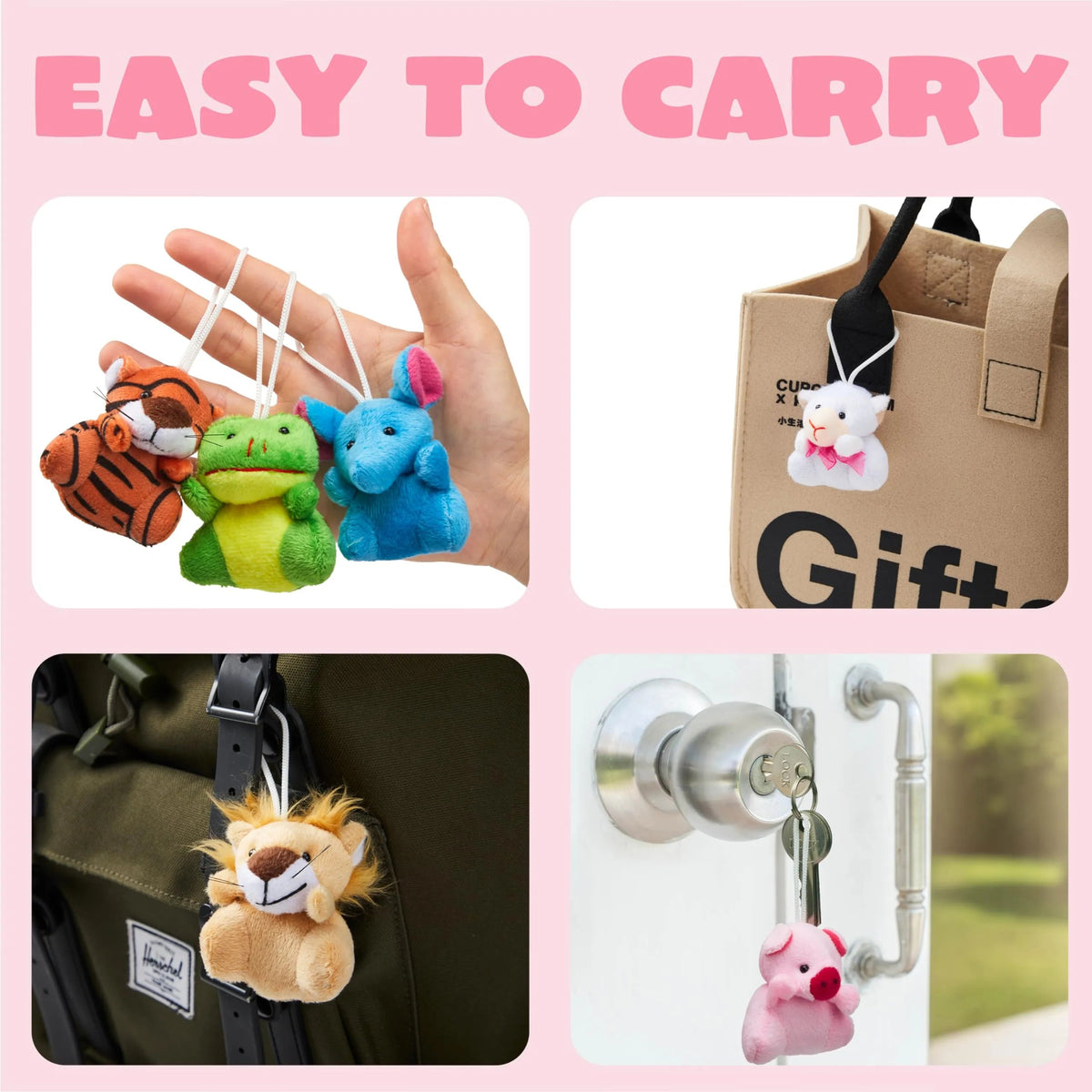 30-Pack Valentine's Day Cards with Animal Plush Toys for Kids