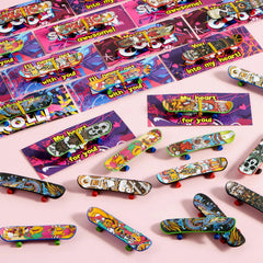 30-Pack Valentine's Day Mini Finger Skateboards with Cards