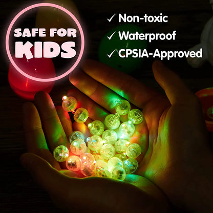 30-Pack Multicolor Glow-in-the-Dark Prefilled Easter Eggs