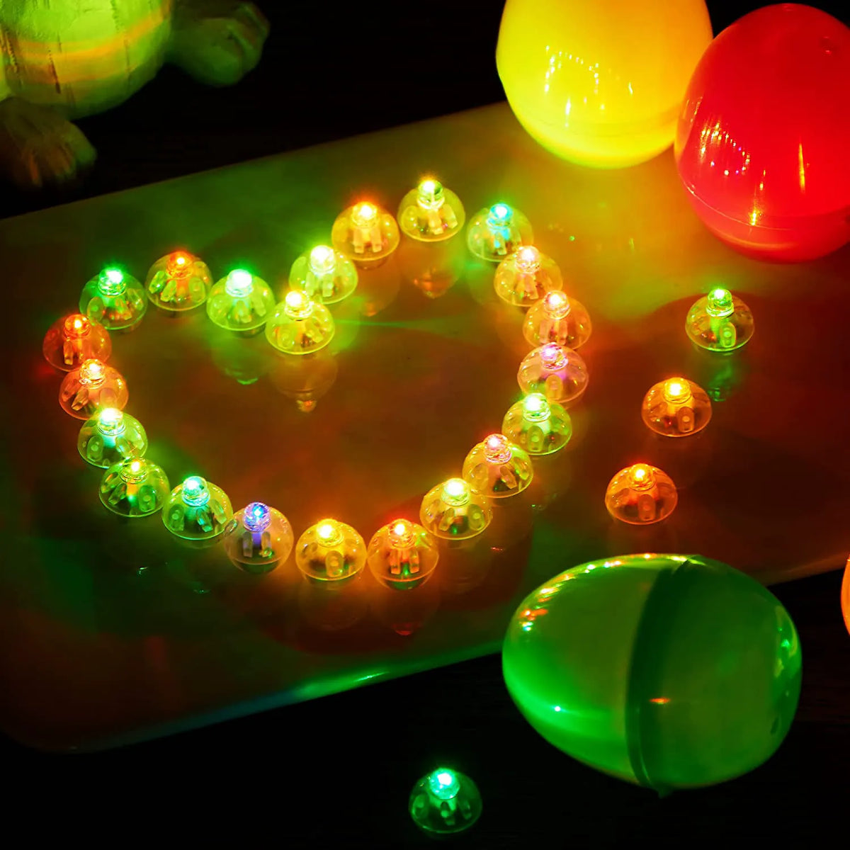30-Pack Multicolor Glow-in-the-Dark Prefilled Easter Eggs