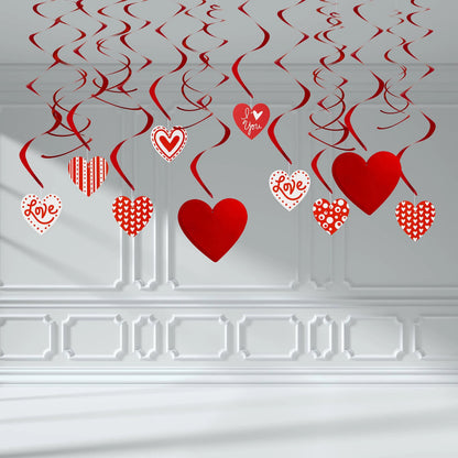 31Pcs Happy Valentine's Banner with Paper Flower