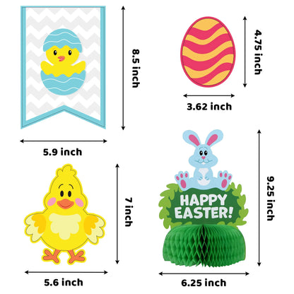 31 Pcs Easter Foil Swirl Hanging Decorations for Party