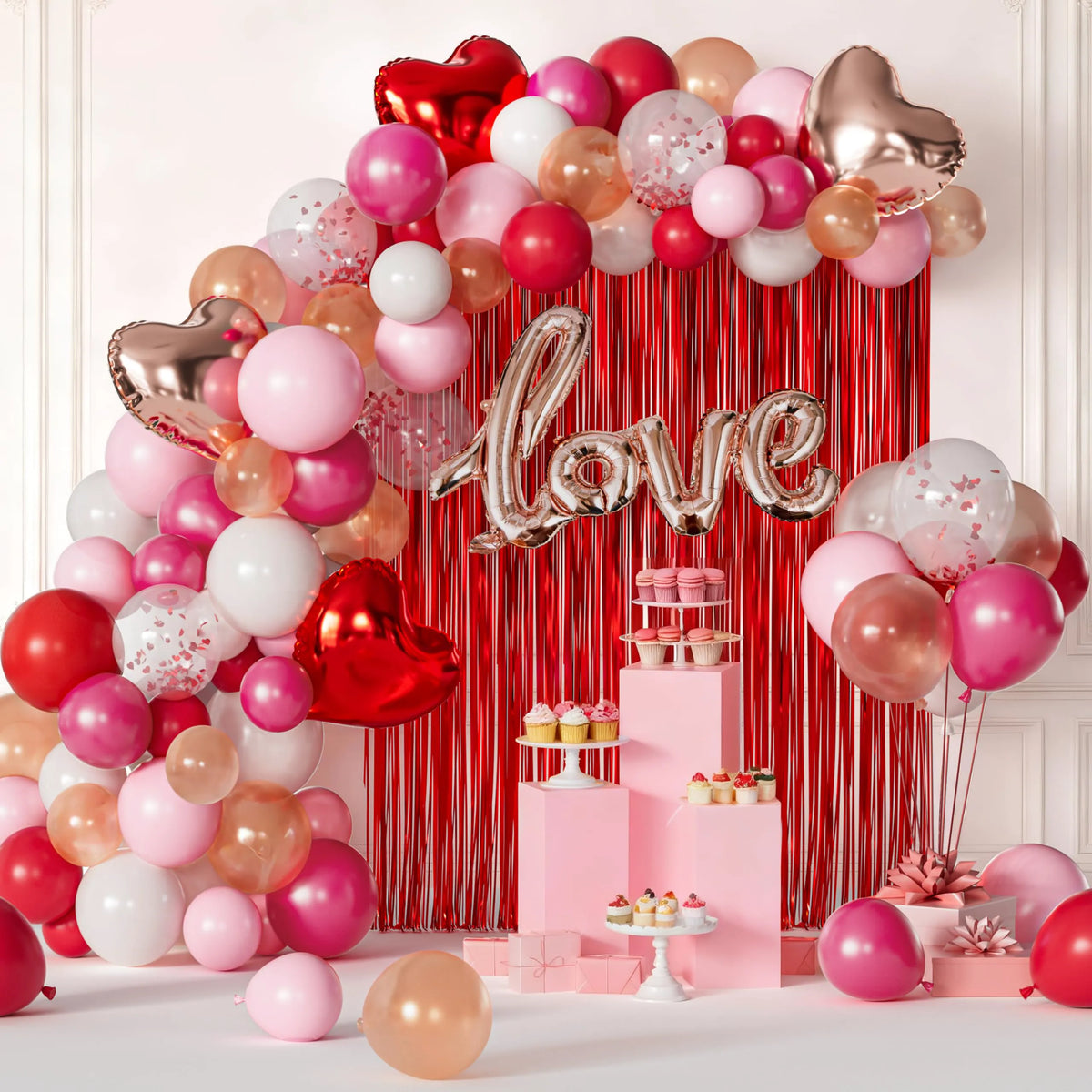 338 Pcs Valentine's Day Balloon Arch Kit