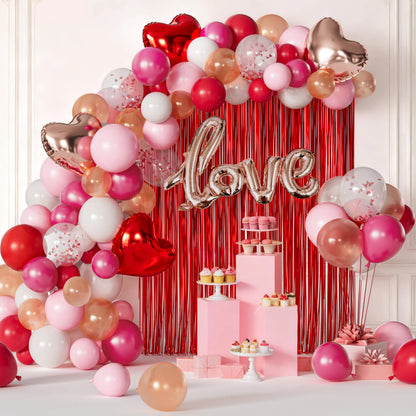 338 Pcs Valentine's Day Balloon Arch Kit