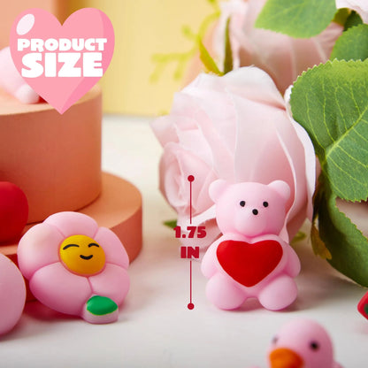 36-Pack Valentine's Day Mochi Squishy Toys