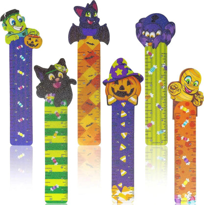 36 Halloween Bookmark Rulers, 6 Designs