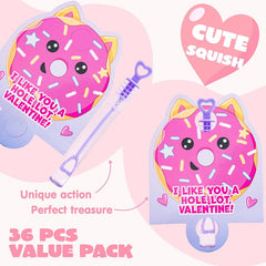 36 Unicorn Bubble Wands with Valentine's Day Cards for Kids Classroom Exchange Gifts