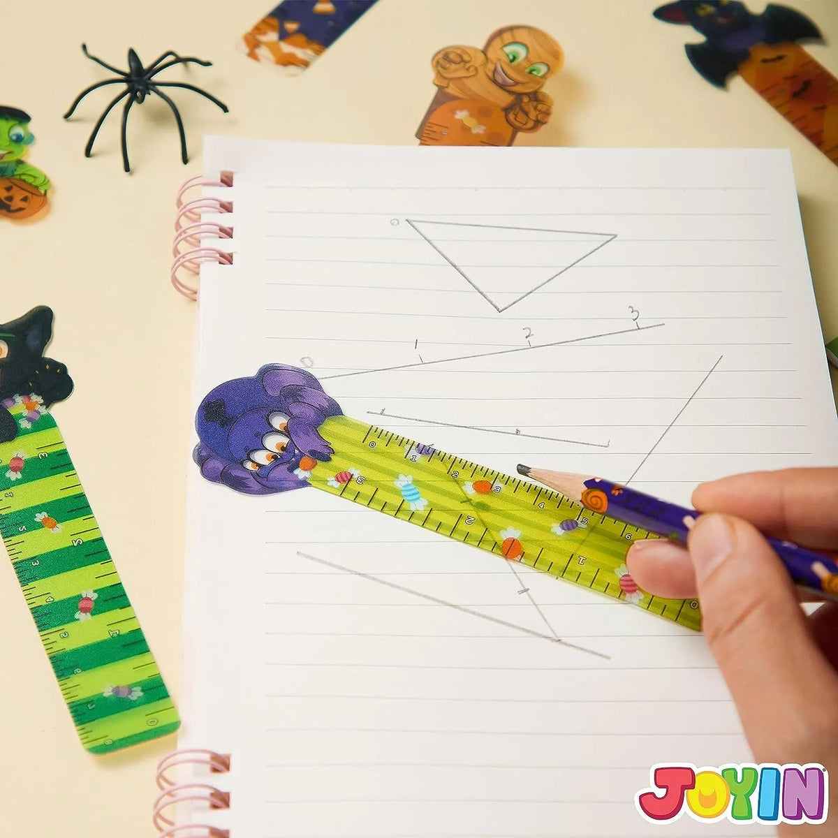 36 Halloween Bookmark Rulers, 6 Designs