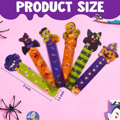 36 Halloween Bookmark Rulers, 6 Designs