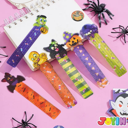 36 Halloween Bookmark Rulers, 6 Designs