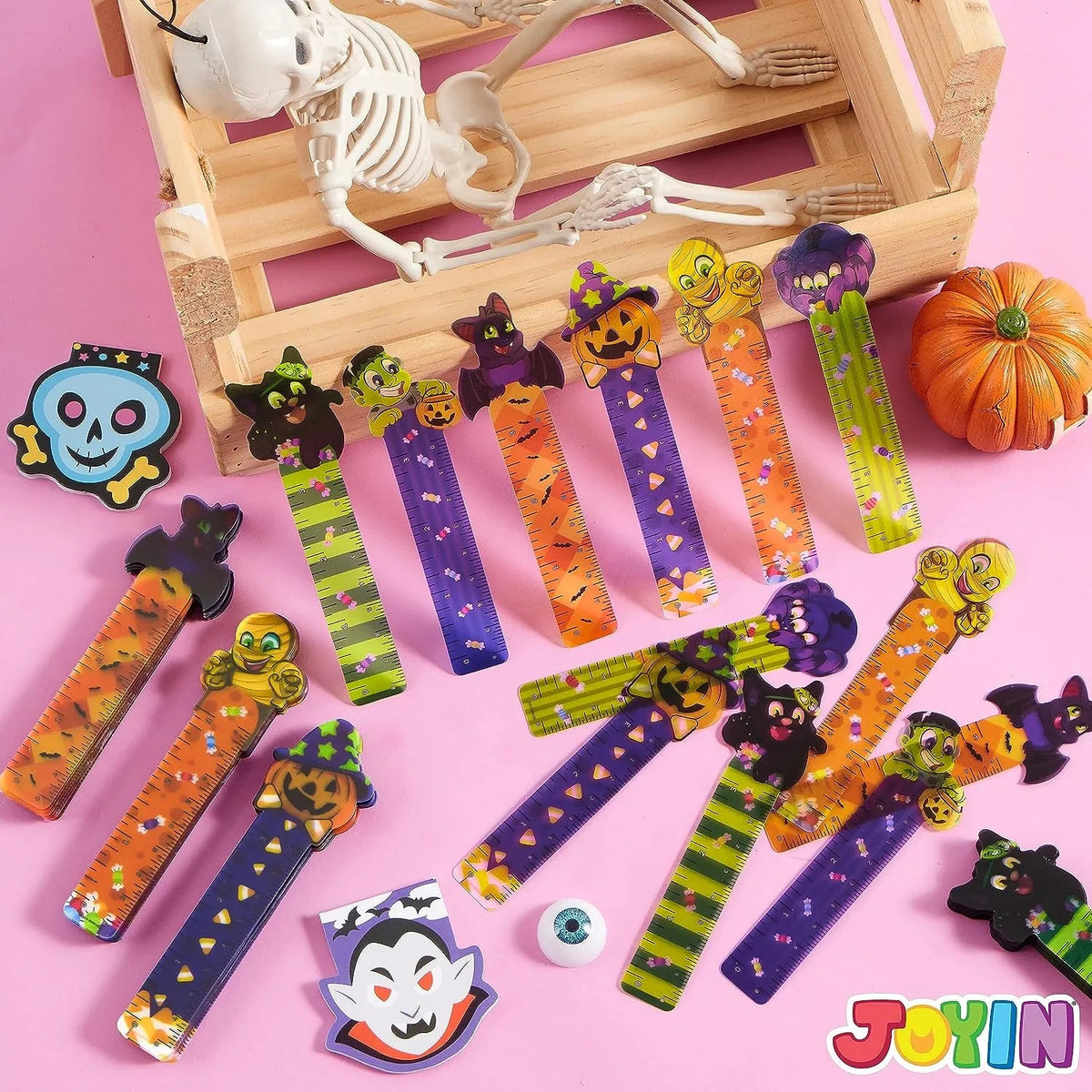 36 Halloween Bookmark Rulers, 6 Designs