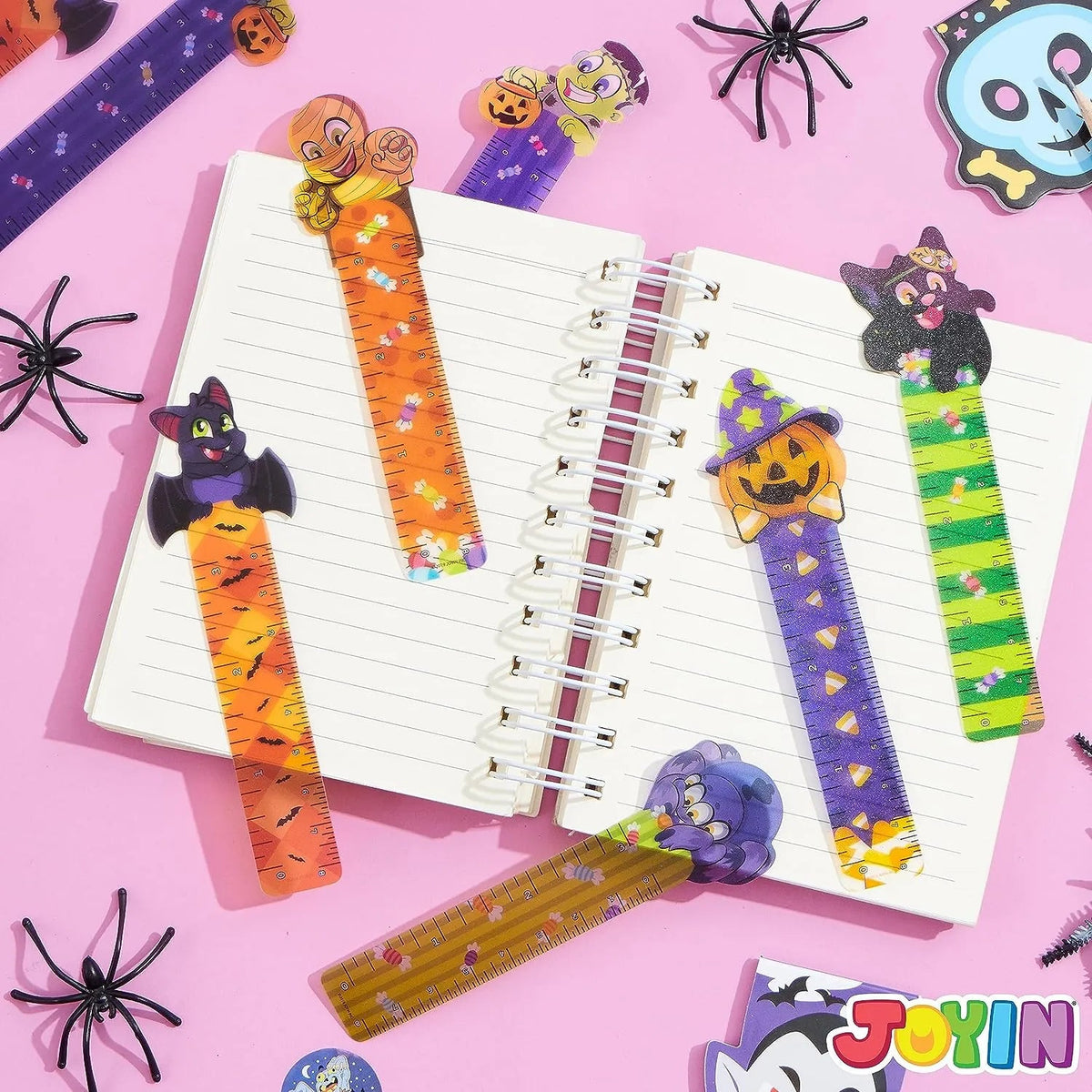 36 Halloween Bookmark Rulers, 6 Designs