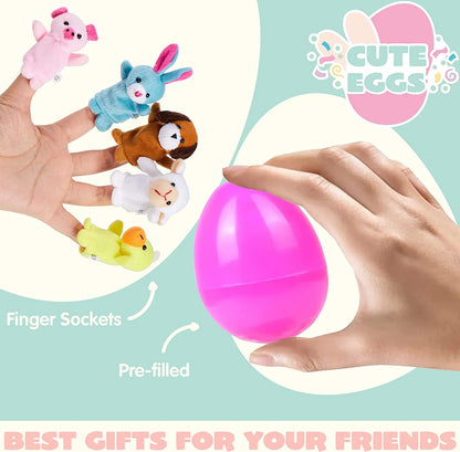 36-Piece Animal Finger Puppets with Easter Eggs