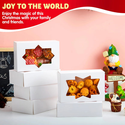36 Pcs Plain White Christmas Cookie Boxes