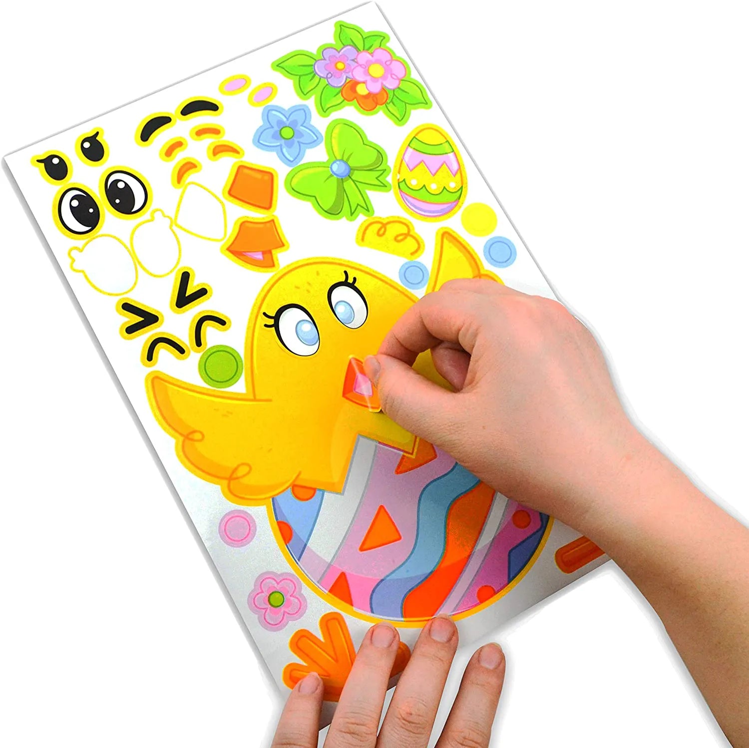 36-Pack Easter Mix & Match Make-a-Face Animal Stickers
