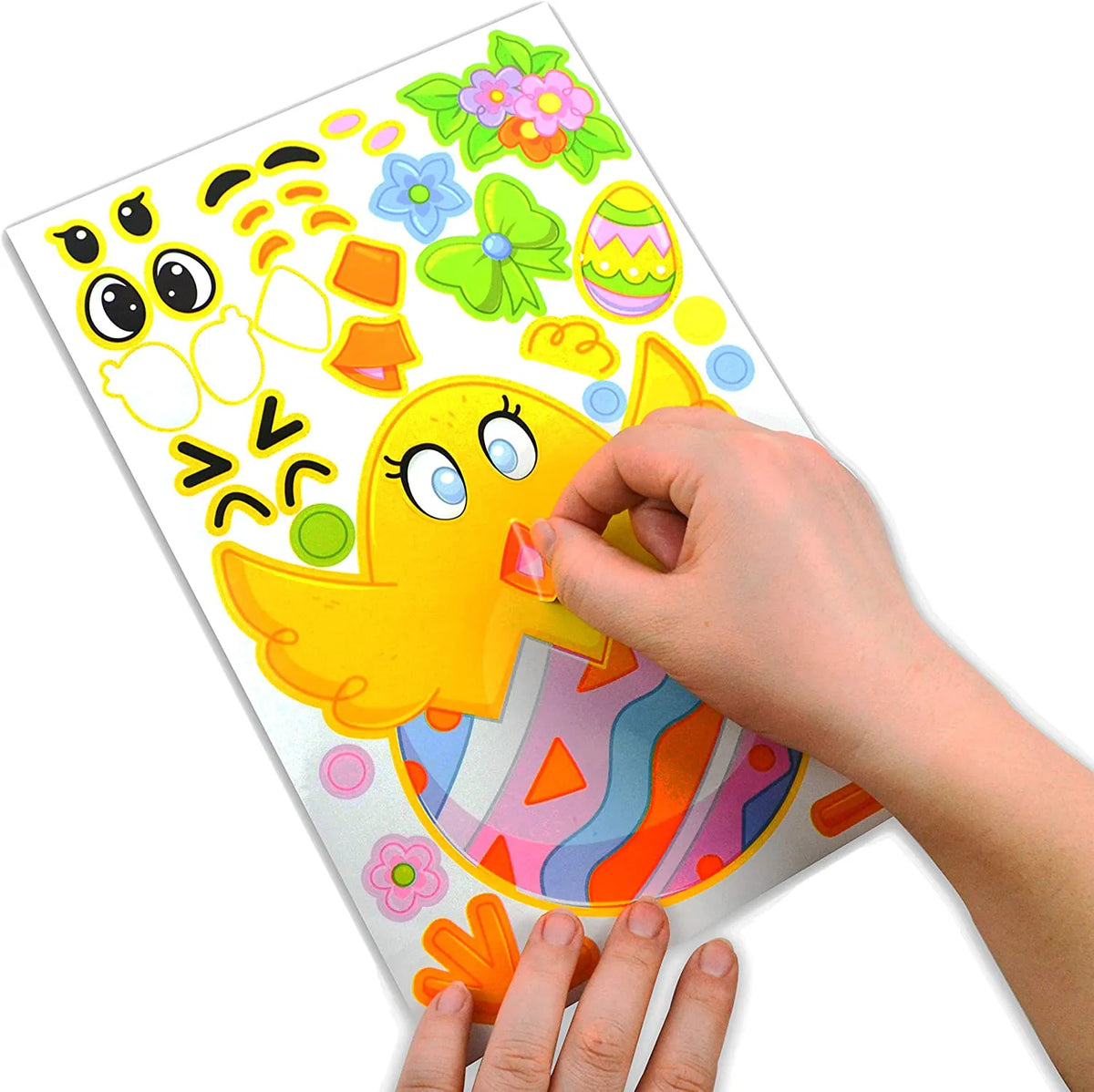 36-Pack Easter Mix & Match Make-a-Face Animal Stickers