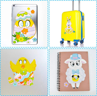 36-Pack Easter Mix & Match Make-a-Face Animal Stickers
