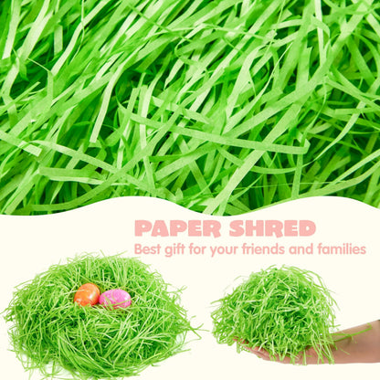 36oz (1000g) Multicolor Rainbow Easter Grass - Recyclable Paper Shred in Pastel Colors