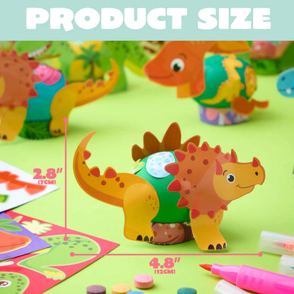 37-Piece Dinosaur Easter Egg Dye Kit for Party & Egg Hunt