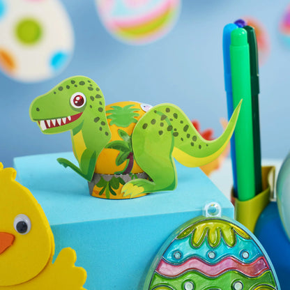 37-Piece Dinosaur Easter Egg Dye Kit for Party & Egg Hunt
