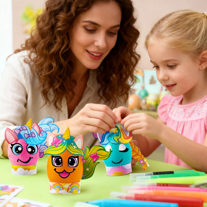 37-Piece Unicorn Easter Egg Dye Kit for Kids' Parties & Activities
