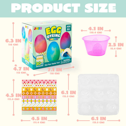 37-Piece Wrap Art Easter Egg Dye Kit for Kids Activities & Party