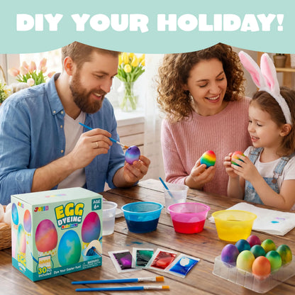 37-Piece Wrap Art Easter Egg Dye Kit for Kids Activities & Party