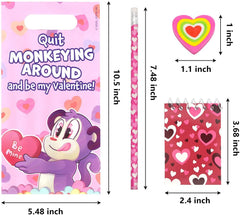 96-Piece Valentine's Day Stationery Set for Classroom Exchange