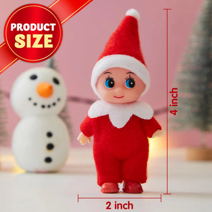 3-Pack Mini Elf Doll Christmas Holiday Decor Gift