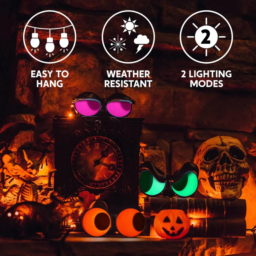 3-Pack Halloween Animated Flashing Peeping Eyes