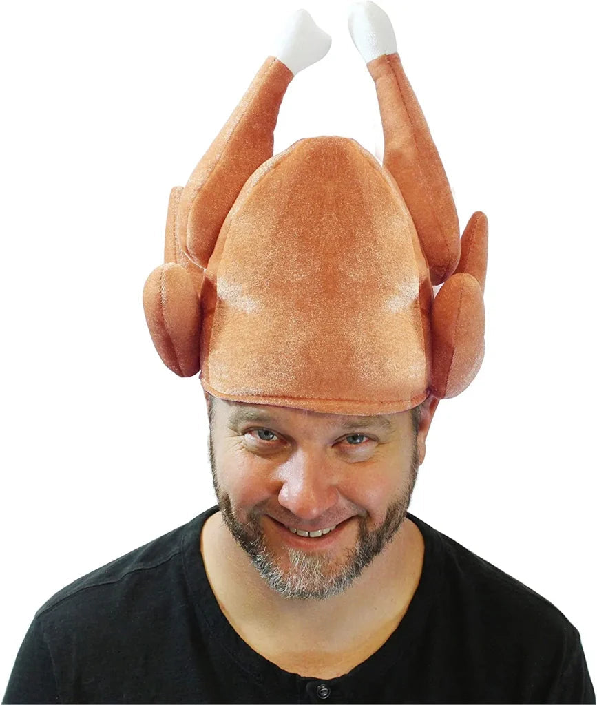 3-Piece Plush Roasted Turkey Hat Set