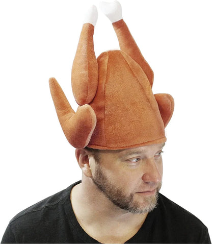 3-Piece Plush Roasted Turkey Hat Set