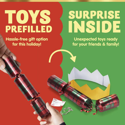 10-Inch Christmas Party Favor (Plaid) - No Snap