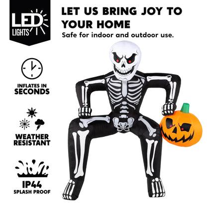 8.5ft Halloween Inflatable Skeleton Decoration