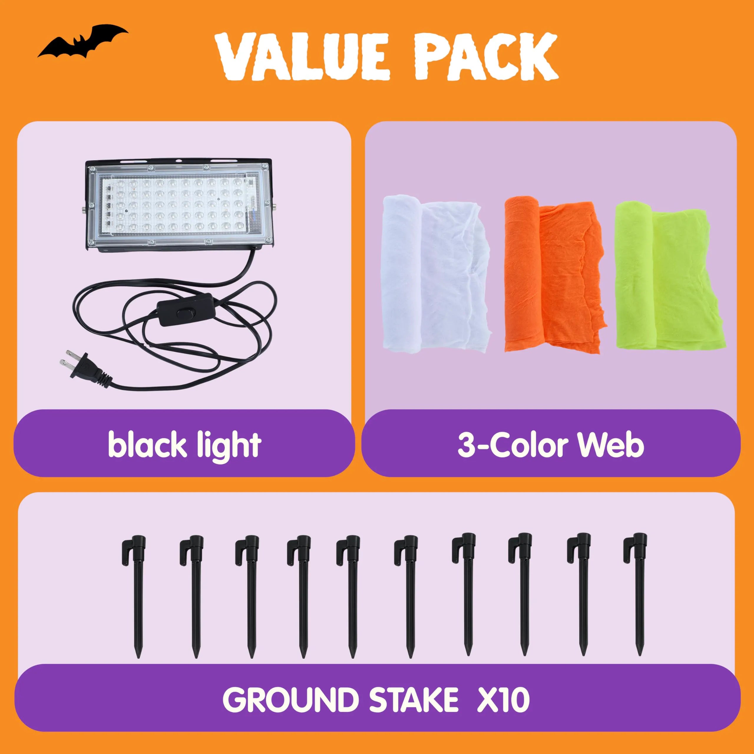 1000 sq ft Halloween Spider Web Decoration for Outdoor Use