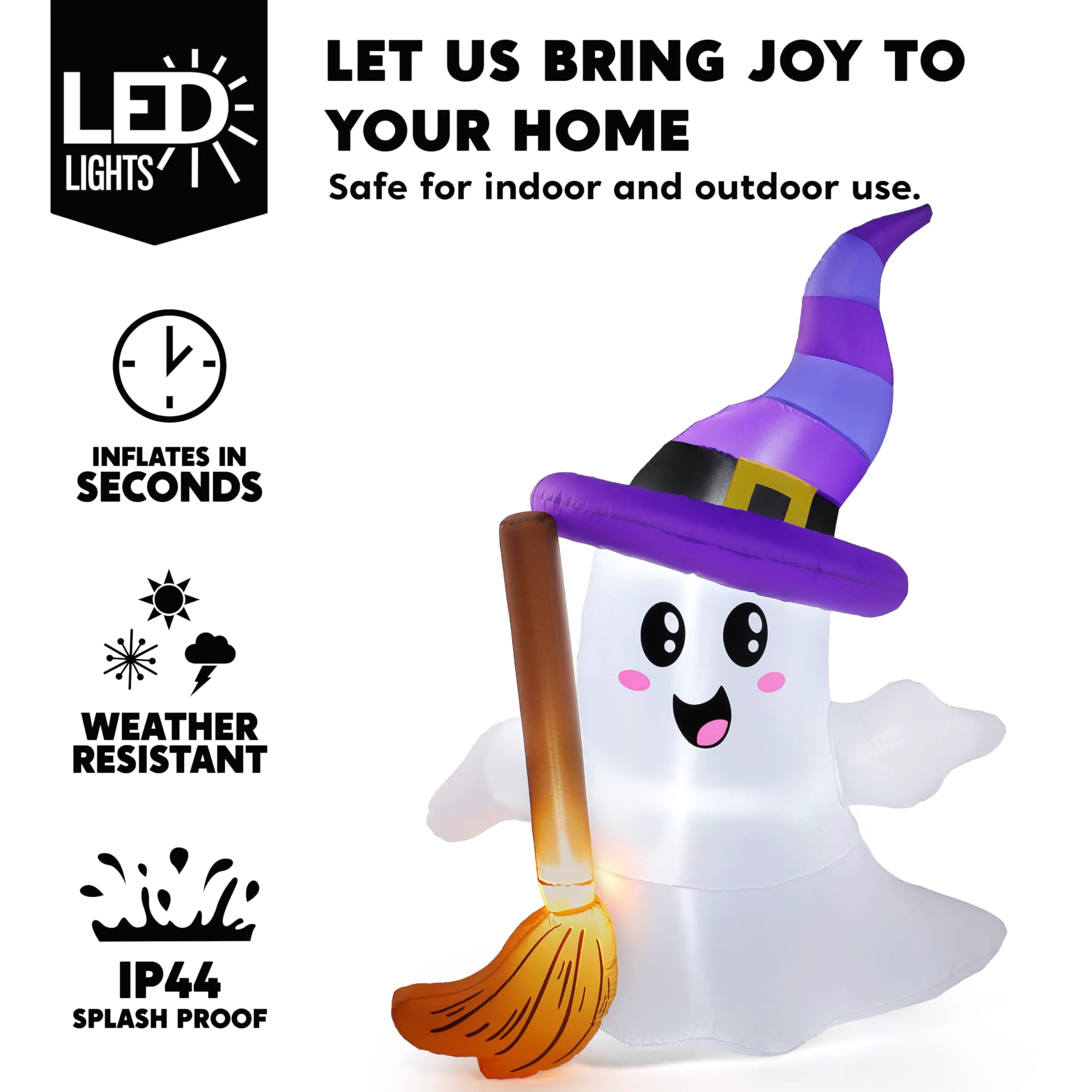 6FT Halloween Inflatable Ghost Outdoor Decoration