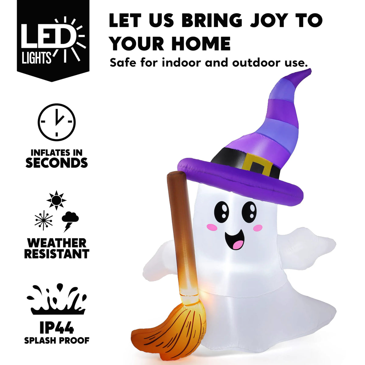6FT Halloween Inflatable Ghost Outdoor Decoration