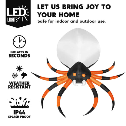 8 FT Giant Halloween Inflatable Spider Outdoor Decoration