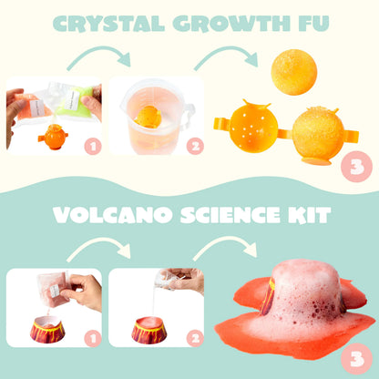 4 Jumbo Prefilled Easter Science Experiment Eggs
