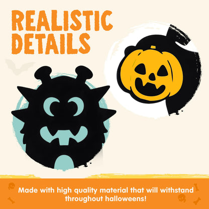 6-Pack Monster Yard Stakes for Halloween Lawn Decor