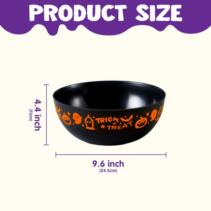 3 PCS Halloween Candy Bowls, 9.6" x 4.4" Trick or Treat Bowls