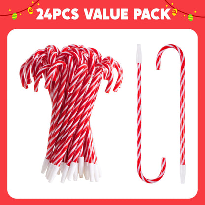 24 Christmas Candy Cane Ballpoint Pens for Kids Gifts