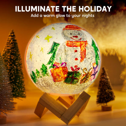 DIY 3D Moon Night Light - Galaxy Lamp Arts and Crafts Kit
