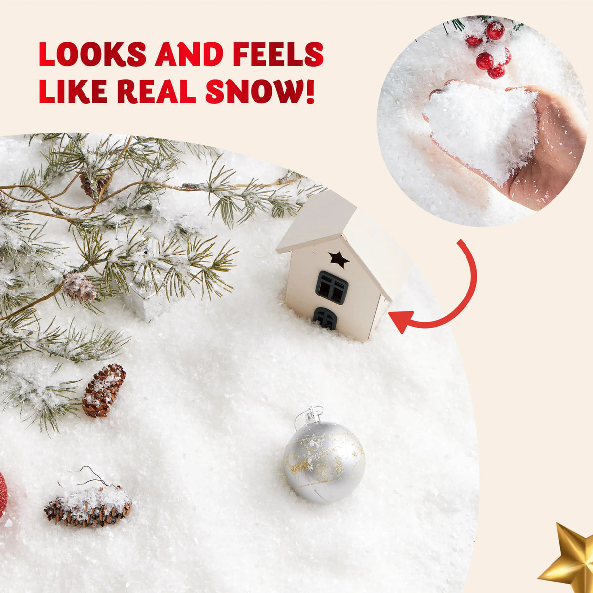12oz Artificial Snow for Christmas Decoration