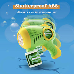 2-Pack Light-Up Automatic Bubble Guns with 4 Bottles of Bubble Solution